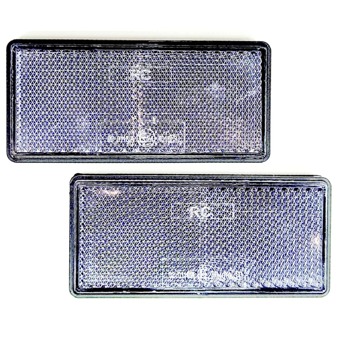 Unitec Anhänger-Frontreflektor weiß 8,5 x 3,8 cm 2 Stk.