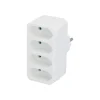 Unitec Euro-Adapter Weiss 4-fach