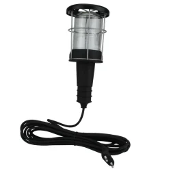 Unitec Handleuchte 60 Watt Gummi m Metallkorb