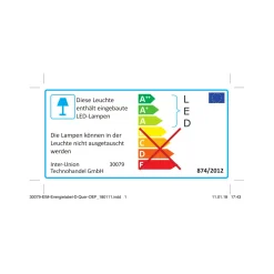 Unitec LED Akku-Strahler 20W 1600lm schwarz