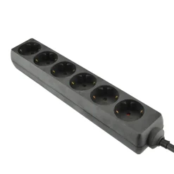 Unitec Steckdosenleiste 6-fach 3m schwarz