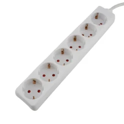 Unitec Steckdosenleiste 6-fach 3m weiß