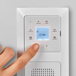 Unitec Unterputz-Radio mit Touchfunktion und Bluetooth weiß