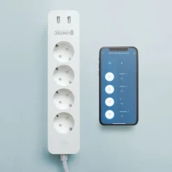 Unitec WIFI Steckdosenleiste Smart 4fach inkl 2xUSB weiß