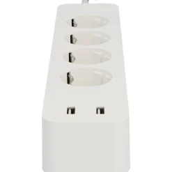 Unitec WIFI Steckdosenleiste Smart 4fach inkl 2xUSB weiß