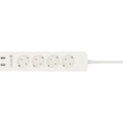 Unitec WIFI Steckdosenleiste Smart 4fach inkl 2xUSB weiß