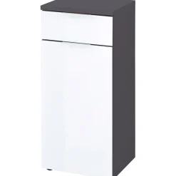 Unterschrank 39 x 86 x 34 cm graphit/weiß