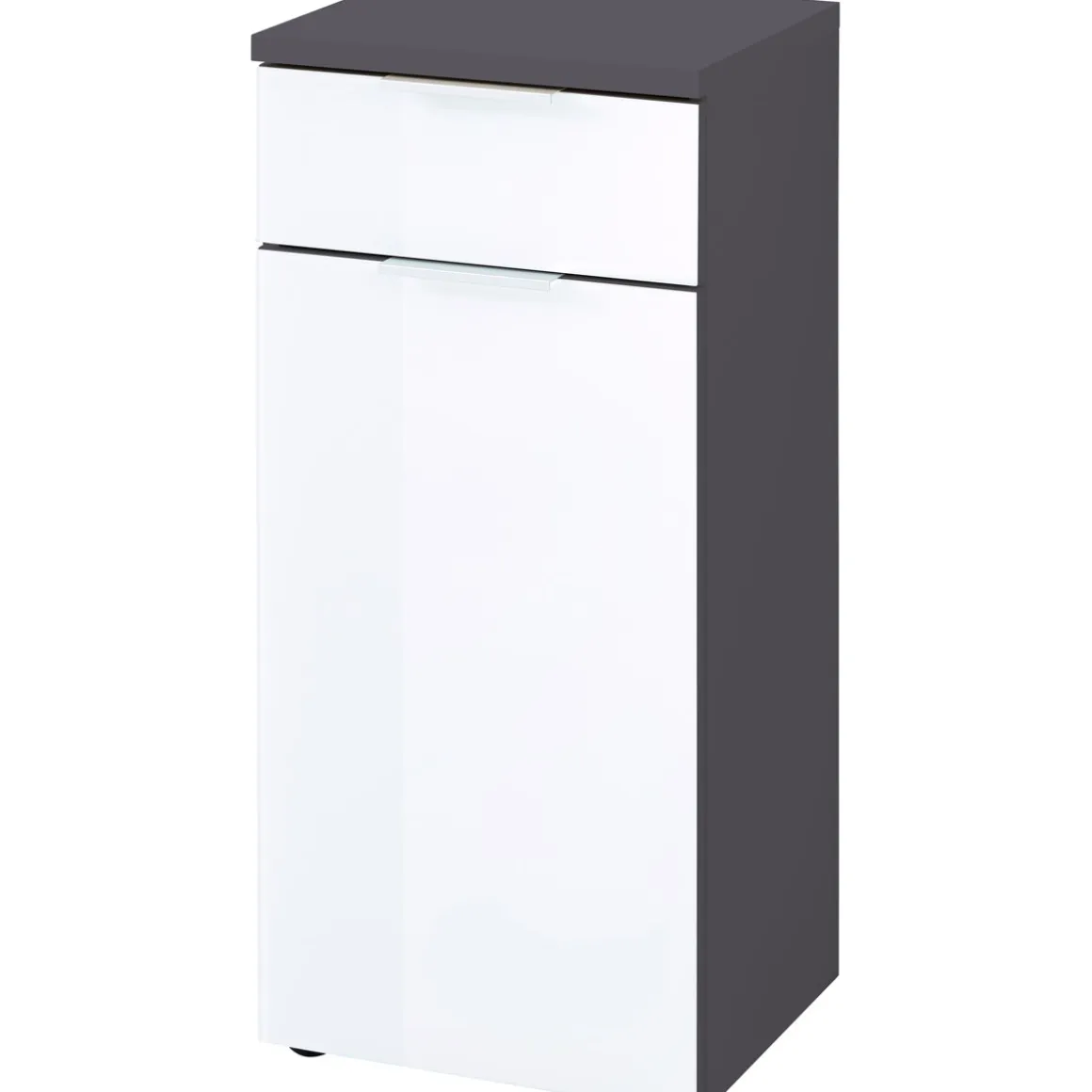 Unterschrank 39 x 86 x 34 cm graphit/weiß