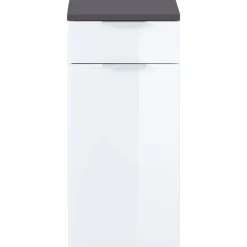 Unterschrank 39 x 86 x 34 cm graphit/weiß