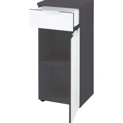 Unterschrank 39 x 86 x 34 cm graphit/weiß