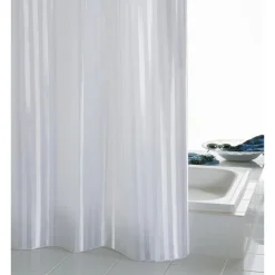 Valblue Duschvorhang Noble Textil 120 x 200 cm weiß