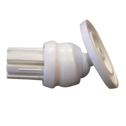 Valblue Schrägwandadapter für 25 mm Duschgestänge Vario weiß