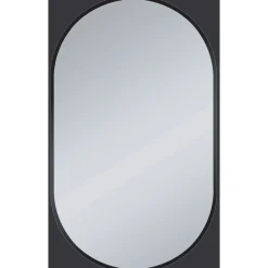 Valblue Design- Wandspiegel Laurin schwarz matt 45 x 75 cm