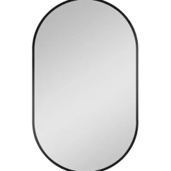 Valblue Design- Wandspiegel Laurin schwarz matt 45 x 75 cm