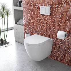 Valblue Spülrandloses Wand-WC-Set Tallinn inkl WC-Sitz extra kurz