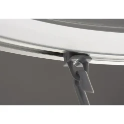 Valblue Universal-Vorhangschiene Bruck, ca. 90x90x90 cm, Farbe: Chromfarben glänzend