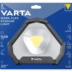 Varta LED-Arbeitsleuchte Work Flex Stadium Light inkl Akku wiederaufladbar