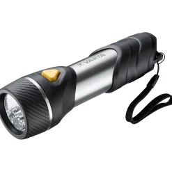 Varta LED-Taschenlampe Day Light Multi LED F30 mit Batterien schwarz