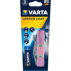 Varta LED-Taschenlampe Lipstick Light 16617 mit Batterien pink