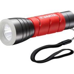 Varta LED-Taschenlampe Outdoor Sports mit Batterien rot