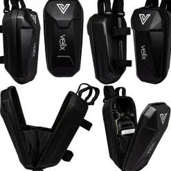 Velix Lenkertasche Zubehör Tasche für Lenker L30 cm mit Haltebändern Schwarz