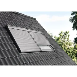 Velux Solar-Rollladen SSL CK04 0000S Aluminium Dunkelgrau