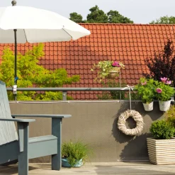 Videx Balkonbespannung Titangrau 75 cm