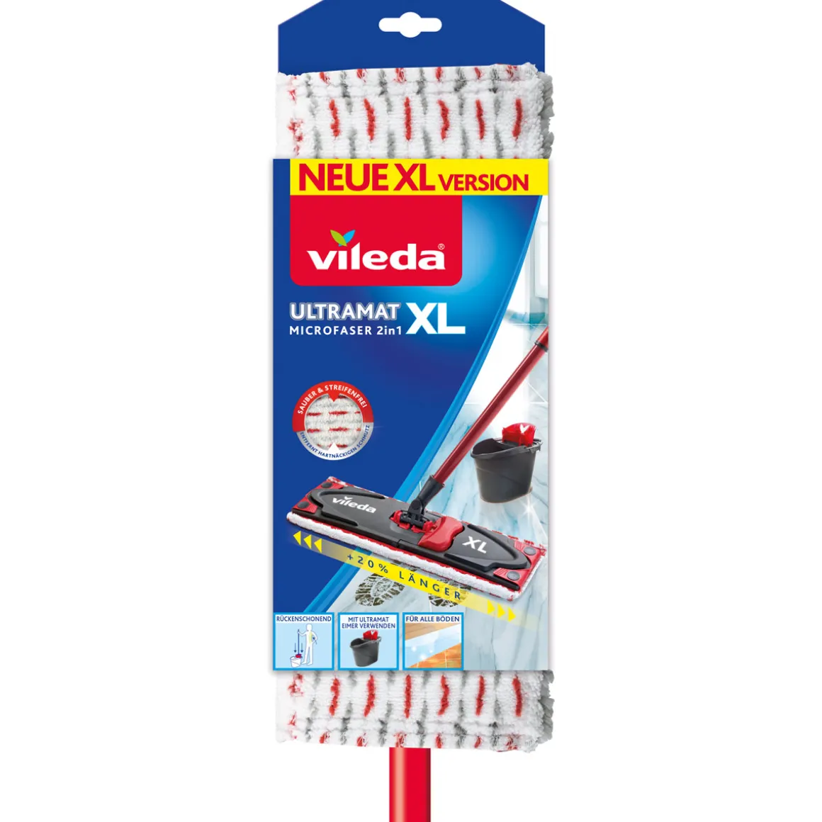 Vileda Bodenwischer Ultramat XL mit Teleskopstiel