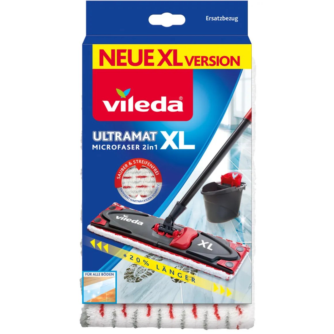 Vileda Ersatzbezug Ultramat XL Mikrofaser 2in1