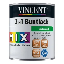 Vincent Lack 2in1 Buntlack MIX IT! seidenmatt 0,375 l