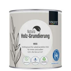 Vincent Natura Holz-Grundierung weiß 0,5 L