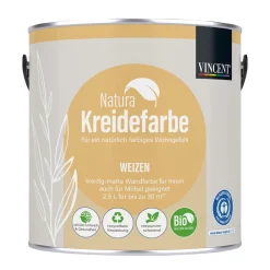 Vincent Natura Kreidefarbe Weizen matt 2,5 L
