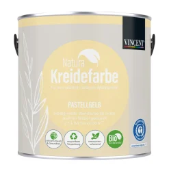 Vincent Natura Kreidefarbe Pastellgelb matt 2,5 L