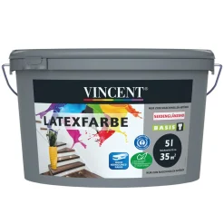 Vincent Wandfarbe Latexfarbe Mix It seidenglänzend 5 L
