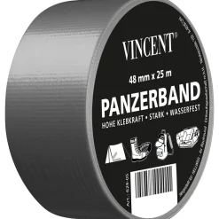 Vincent Gewebeband Panzerband 25 m x 48 mm