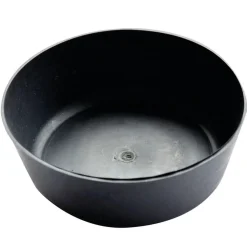 Vincent Gipsschale flach schwarz