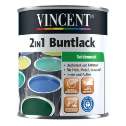 Vincent 2in1 Buntlack safrangelb seidenmatt 750 ml