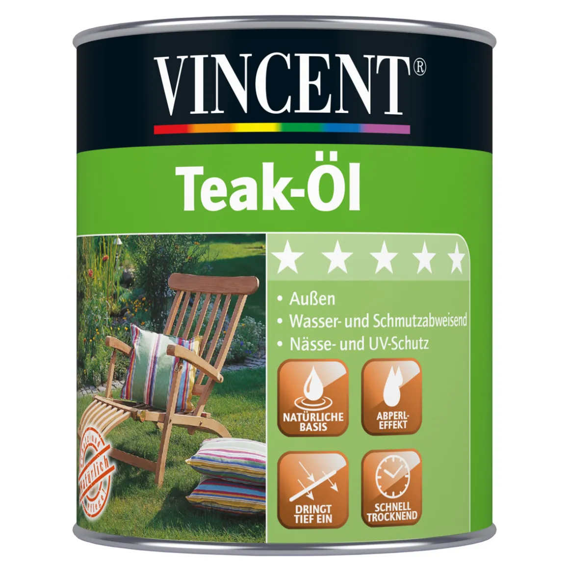 Vincent Teak-Öl farblos 750 ml