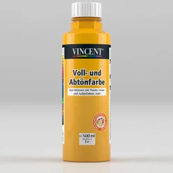 Vincent Voll- und Abtönfarbe goldgelb 0,5 L