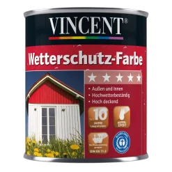 Vincent Wetterschutzfarbe Schwedenrot 2,5 L