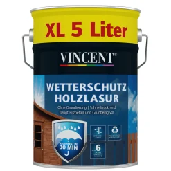 Vincent Wetterschutz-Holzlasur 5 L farblos