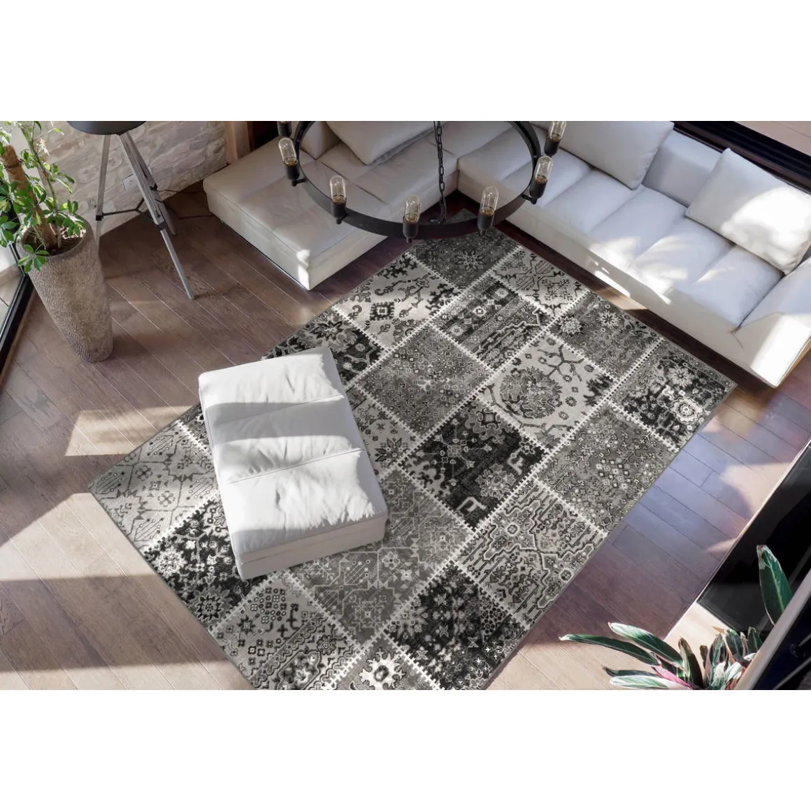 Vintage-Teppich „Ariya 425“, Grau, 160x230 cm