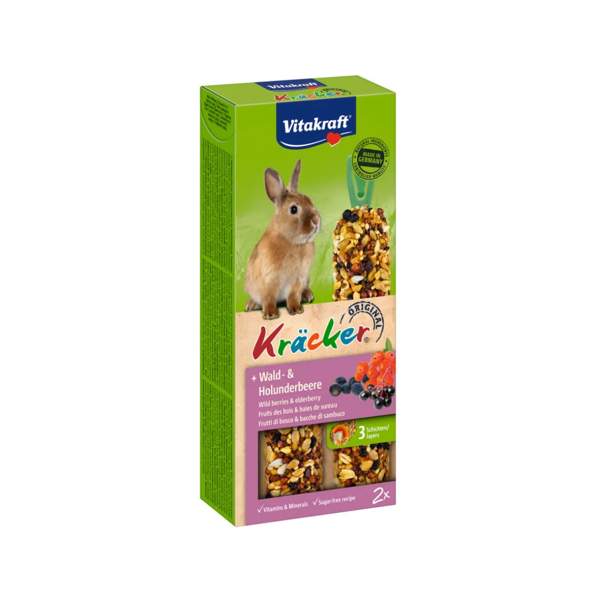 Vitakraft Kräcker Wald- Holunderbeere für Zwergkaninchen