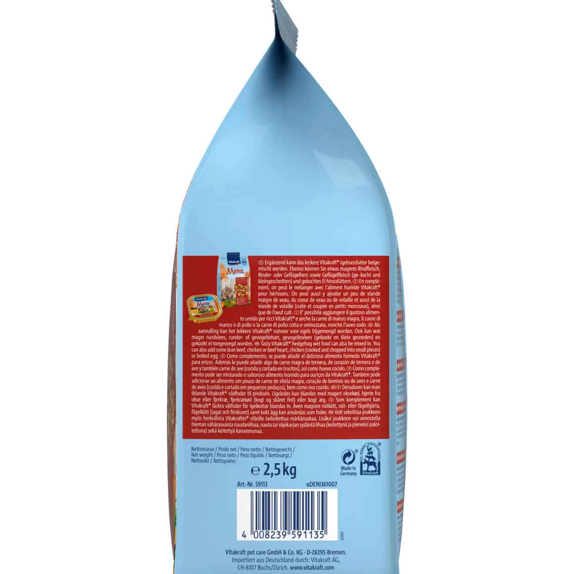 Vitakraft Igelfutter Premium Menu trocken 2,5 kg