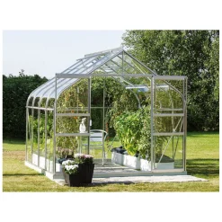 Vitavia Gewächshaus Dione 6700 6,7m² 3 mm Einscheibensicherheitsglas silber