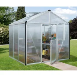 Vitavia Gewächshaus Zeus 6200 6,2m² 3 mm ESG/HKP silber