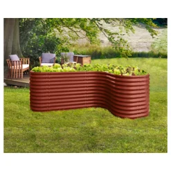 Vitavia Hochbeeterweiterung Curve ziegelrot