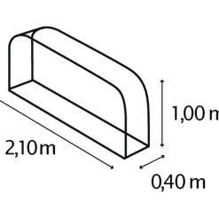 Vitavia Kaminholzregal Lignum flach granit
