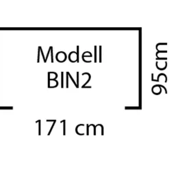 Vitavia Mülltonnenbox Easy 1,6m² schwarz