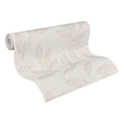 Vliestapete Andiamo Blätter Taupe